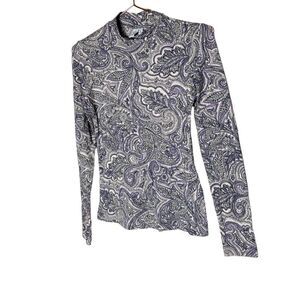 EUC & Other Stories Paisley Print Long Sleeve Top XS